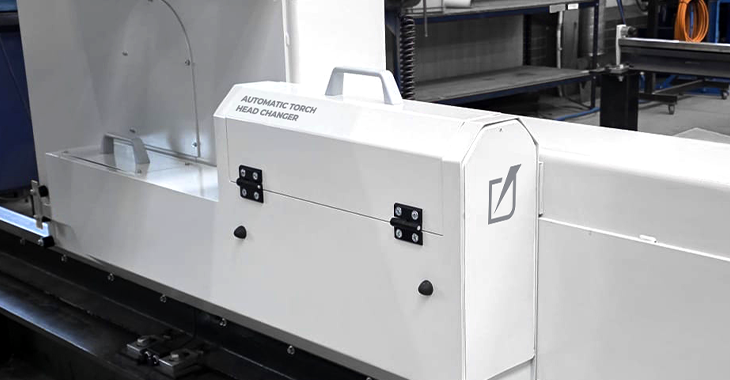 Titan DrillCut Biam Zagreb Eckert CNC cutting machine maszyna CNC wiercenie gwintowanie plazma tlen znakowanie Eutotehnika Automatic Torch Head Changer